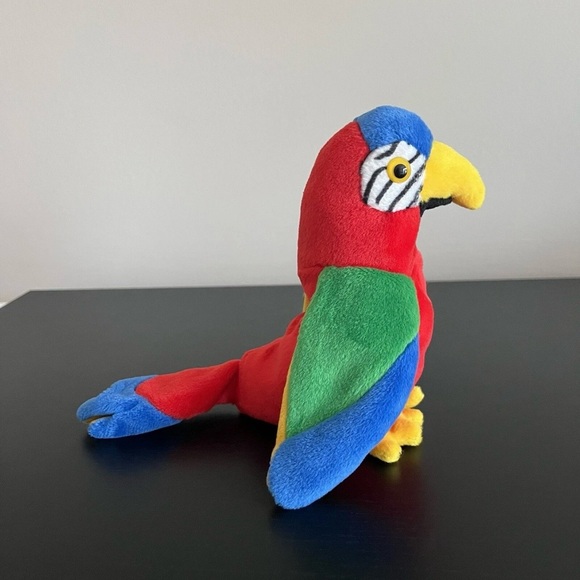 TY Beanie Babies Jabber Parrot Bird Plush Stuffed Animal 6 Inch - Picture 4 of 8